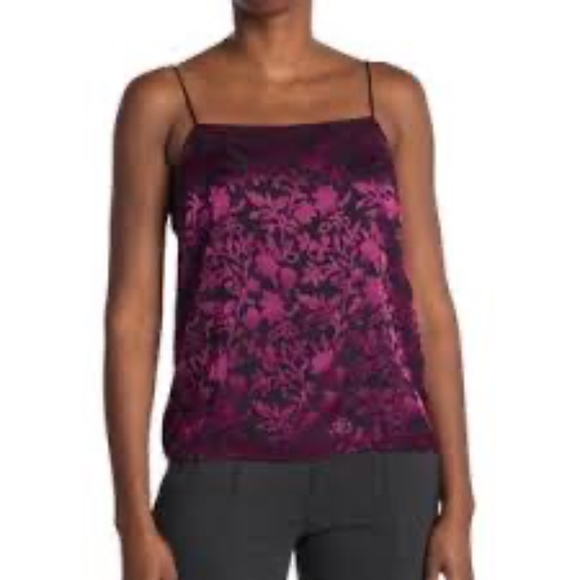 Club Monaco New Burnout Camo Pink Mix Rose Chemise - Picture 1 of 3